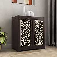 Nilkamal Freedom Star Small (FMSSTAR) Plastic Storage Cabinet (Weather Brown & Biscuit)