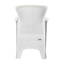 Nilkamal Breeze Outdoor Set of 1 Center Table with Glass and 2 Chairs with Cushion
