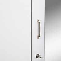 Nilkamal Marbito 2 Door Wardrobe With Mirror (White)