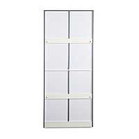 Nilkamal Marbito 2 Door Wardrobe With Mirror (White)