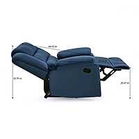 Nilkamal Sierra 1 Seater Manual Recliner Sofa (Blue)