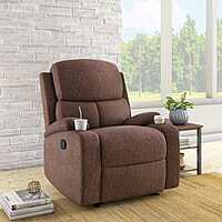 Nilkamal Matt 1 Seater Manual Recliner (Cocoa)