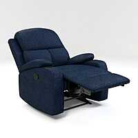 Nilkamal Matt 1 Seater Fabric Manual Recliner (Blue)