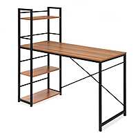 Nilkamal Dalton Desk with Bookshelf (Teak)