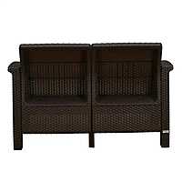 Nilkamal Goa Two Seater Plastic Sofa Set with Cushion
