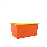 Nilkamal 50 Litre Multipurpose Storage Box with Lid (Orange and Yellow)