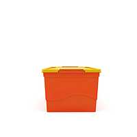 Nilkamal 50 Litre Multipurpose Storage Box with Lid (Orange and Yellow)