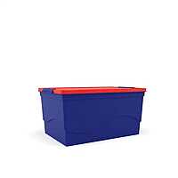 Nilkamal 50 Litre Multipurpose Storage Box with Lid (Blue and Red)