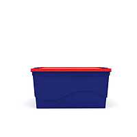 Nilkamal 50 Litre Multipurpose Storage Box with Lid (Blue and Red)