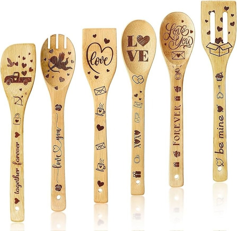 Custom Printed Wooden Spoon Set