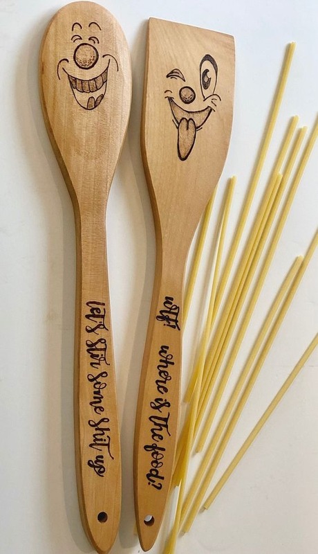Custom Printed Wooden Spoon Set