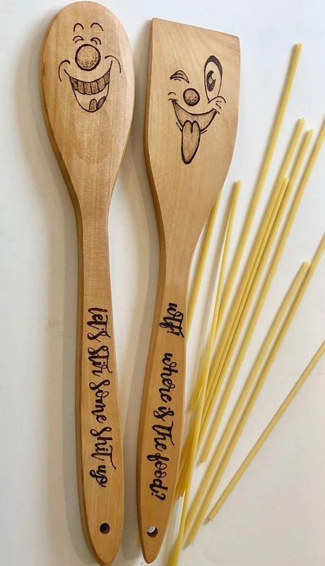 Custom Printed Wooden Spoon Set