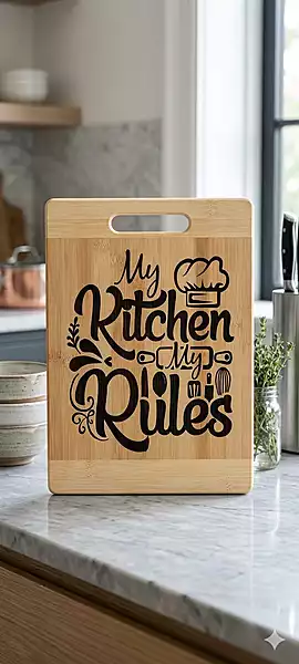 Custom Printed Wooded Cutting Board