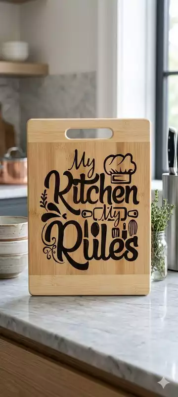 Custom Printed Wooded Cutting Board