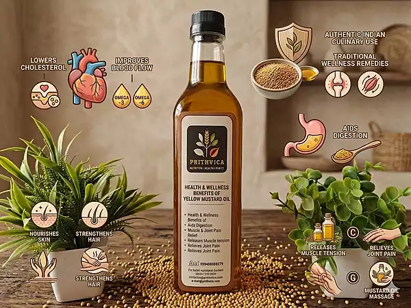 Cold Pressed Yellow Mustard Oil
