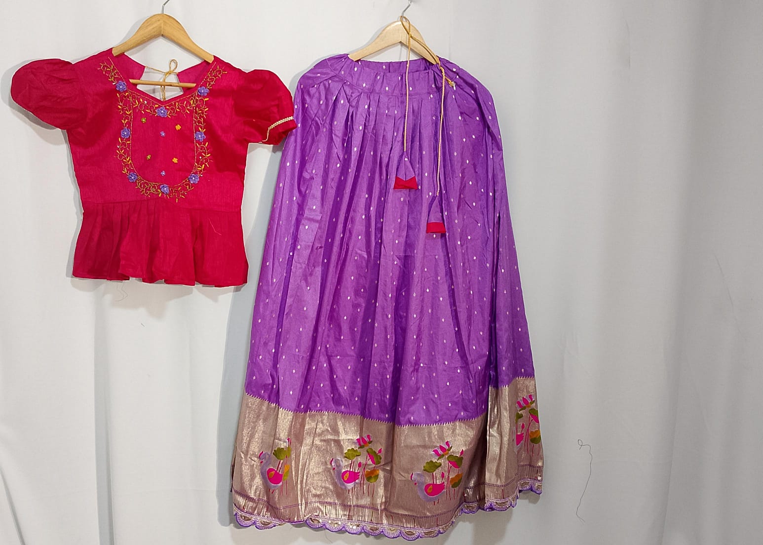K203: Ready To Ship Beautiful Kids Lehengs Set