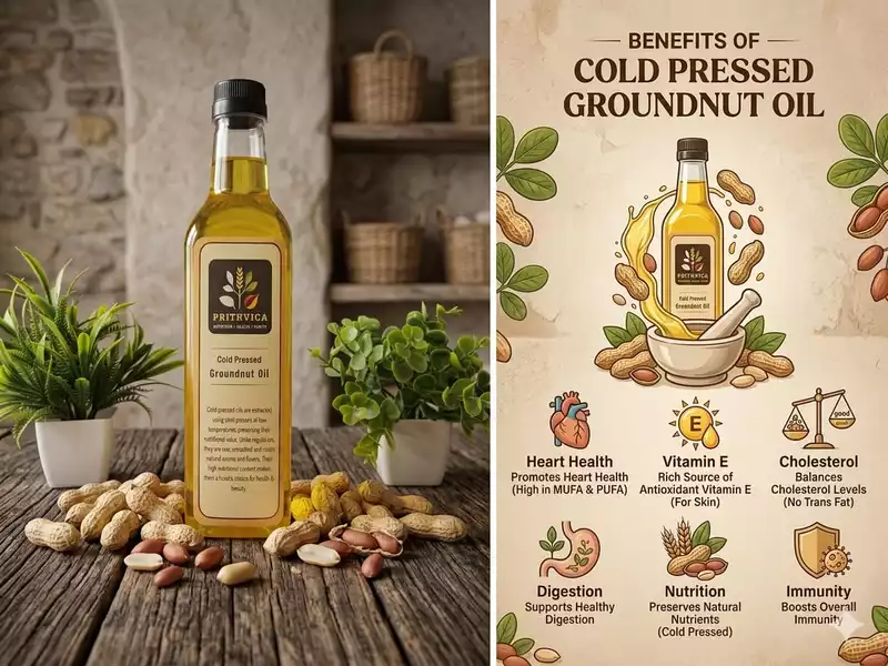 Cold Pressed Groundnut Oil