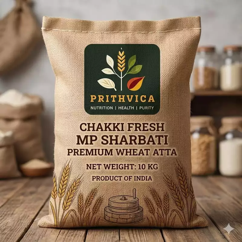 MP Sharbati Wheat Atta (Premium) -10 kg