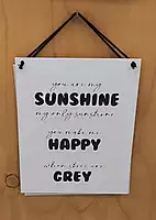 Black and White 3D Wall Art - Sunshine Set