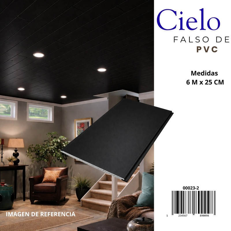 Cielo Falso PVC Negro - CF-NEG01
