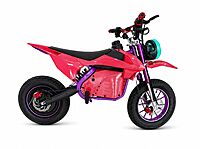 Kids' Electric Dirt Bike | Pro-Racing Style | Off-Road High-Torque Motor | 60KM/H Potential Performance | Digital LCD Display | Adjustable Suspension | Ages 5–12 (Black & Orange)