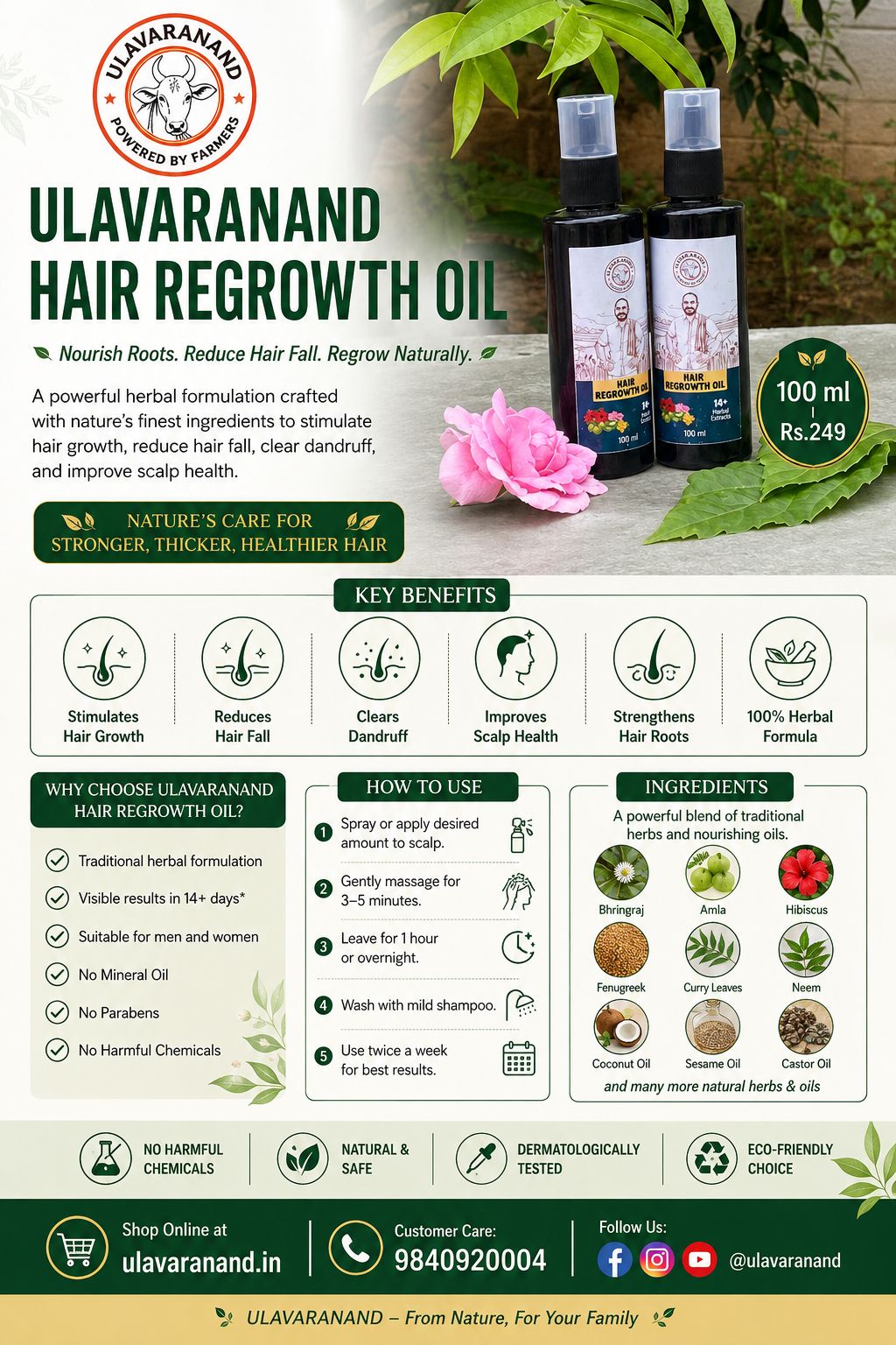 HAIR REGROWTH OIL 100 ML