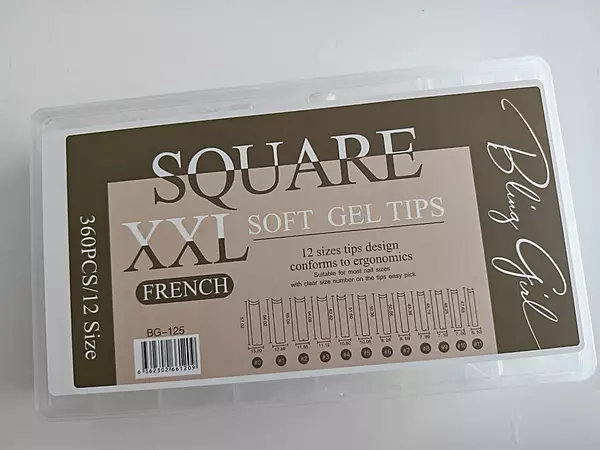 Bling Girl - Clear Soft Gel French Tips XXL