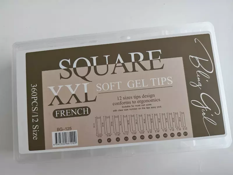 Bling Girl - Clear Soft Gel French Tips XXL