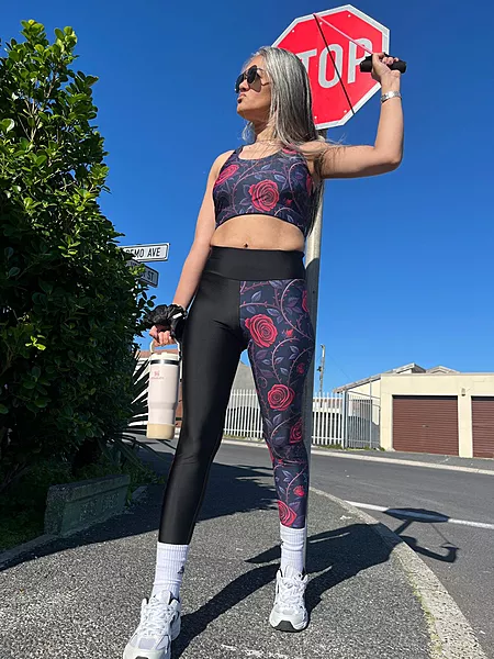 G-Flex Midnight Rebellion - Crimson Thorn Leggings