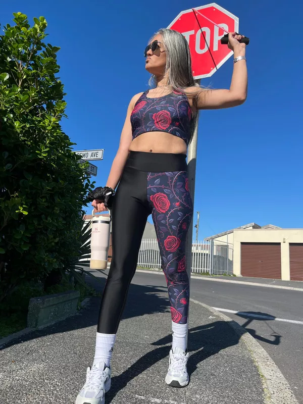 G-Flex Midnight Rebellion - Crimson Thorn Leggings