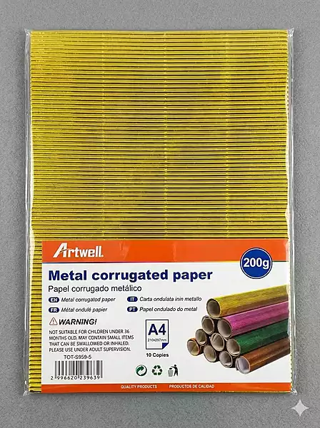 A4 METAL  CRRUGATED PAPPER 200G