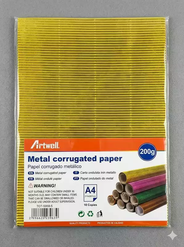 A4 METAL  CRRUGATED PAPPER 200G