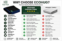 Eco hug | Premium Black Bamboo Gym Towel 35 x 74 cm |2 Pieces| Ultra Soft, Quick Dry & Highly Absorbent