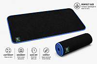 Eco hug | Premium Black Bamboo Gym Towel 35 x 74 cm |2 Pieces| Ultra Soft, Quick Dry & Highly Absorbent