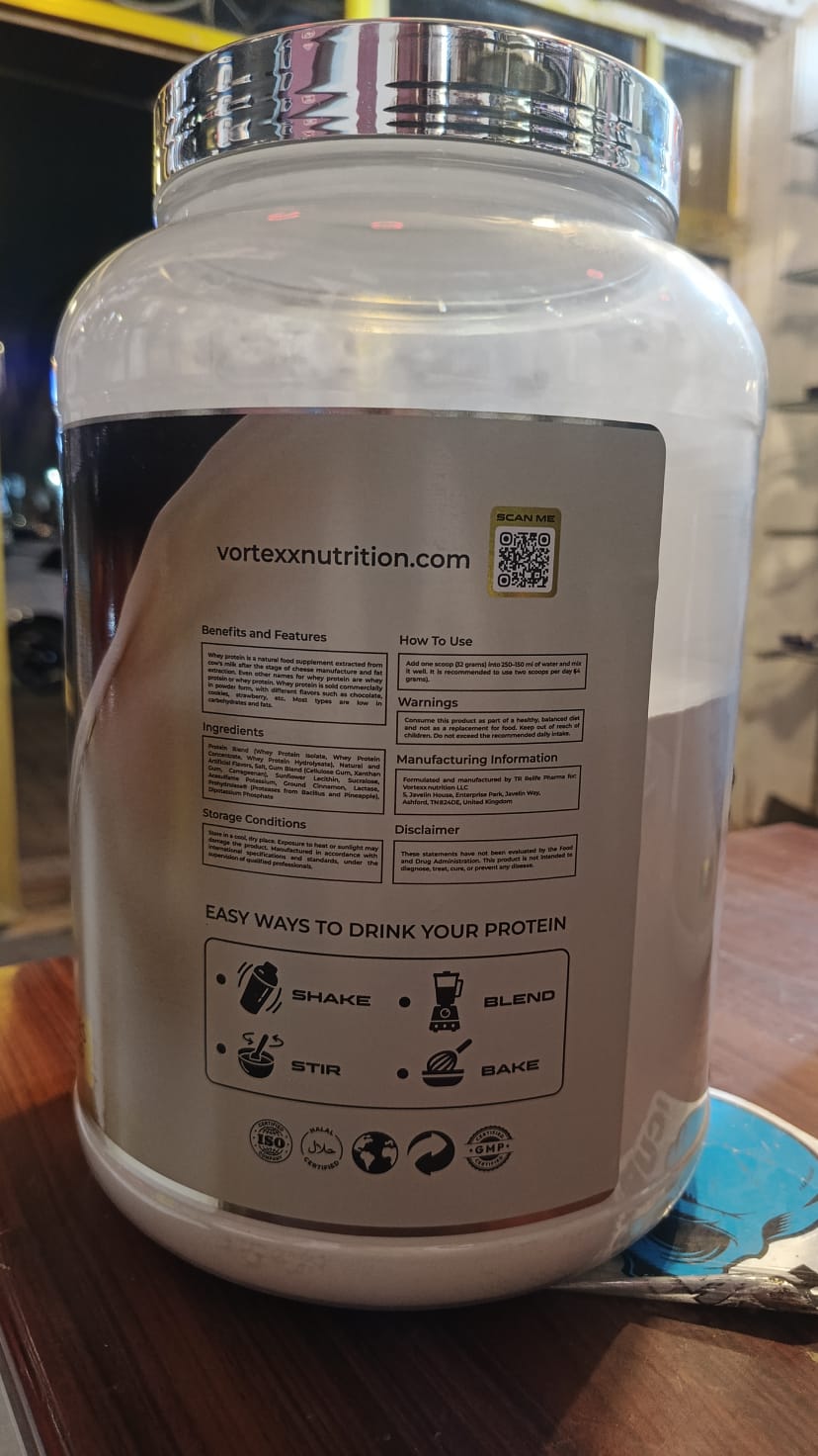 Vortexx Whey Advanced Protein 2kg | وي بروتين فورتكس Vortexx Whey Advanced Protein 2kg | وي بروتين فورتكس