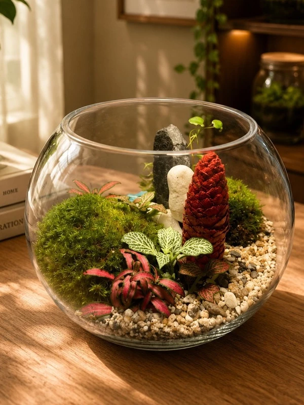 Fittonia Moss Garden Bowl Terrarium