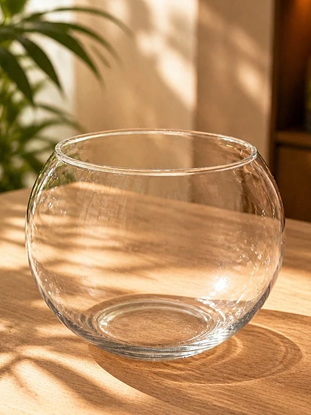 Round Glass Terrarium Bowl with Lid