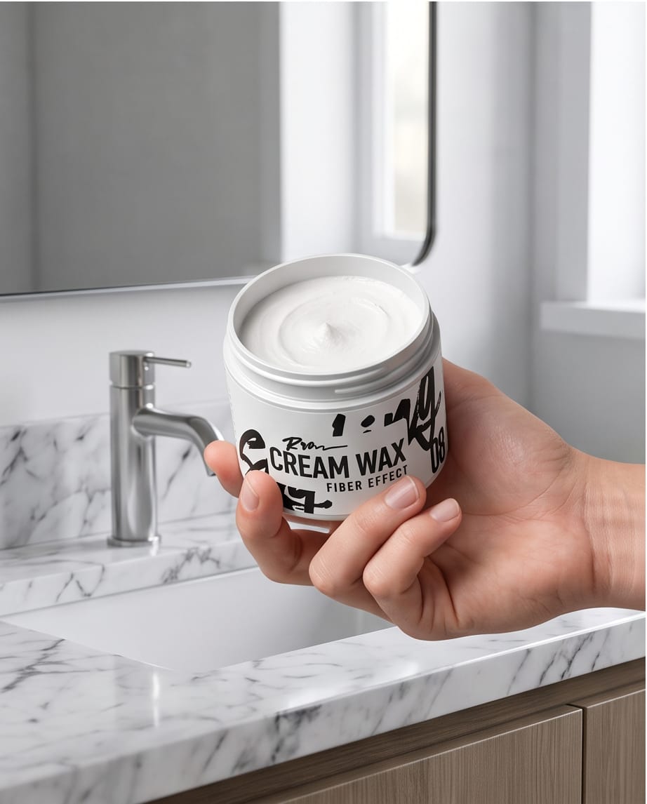 Roqvel Cream Wax 08 with fiber effect and spicy-sweet scent for all-day freshness