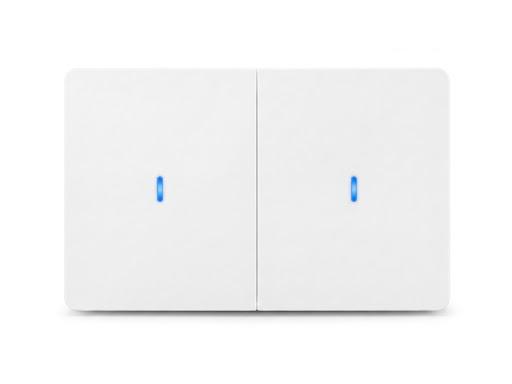 TUYA 2gang 1way Zigbee push switch white (Tuya app)