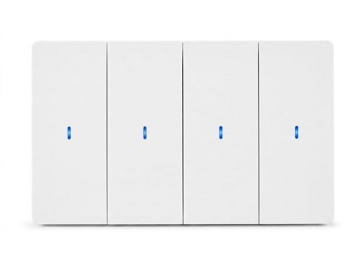 TUYA 4gang 1way Zigbee push switch white (Tuya app)
