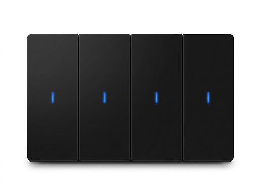 TUYA 4 Gang 1 Way ZigBee Push Switch Black