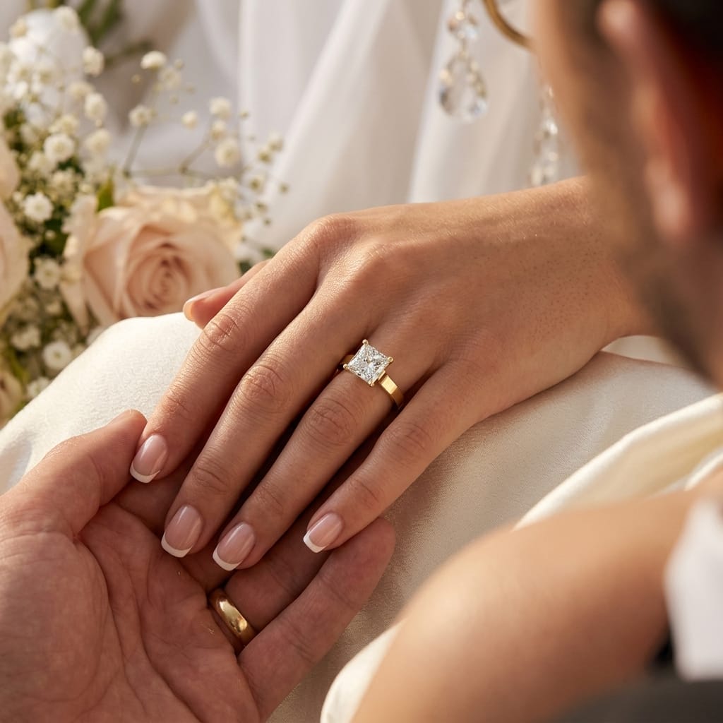Princess diamond Solitaire ring