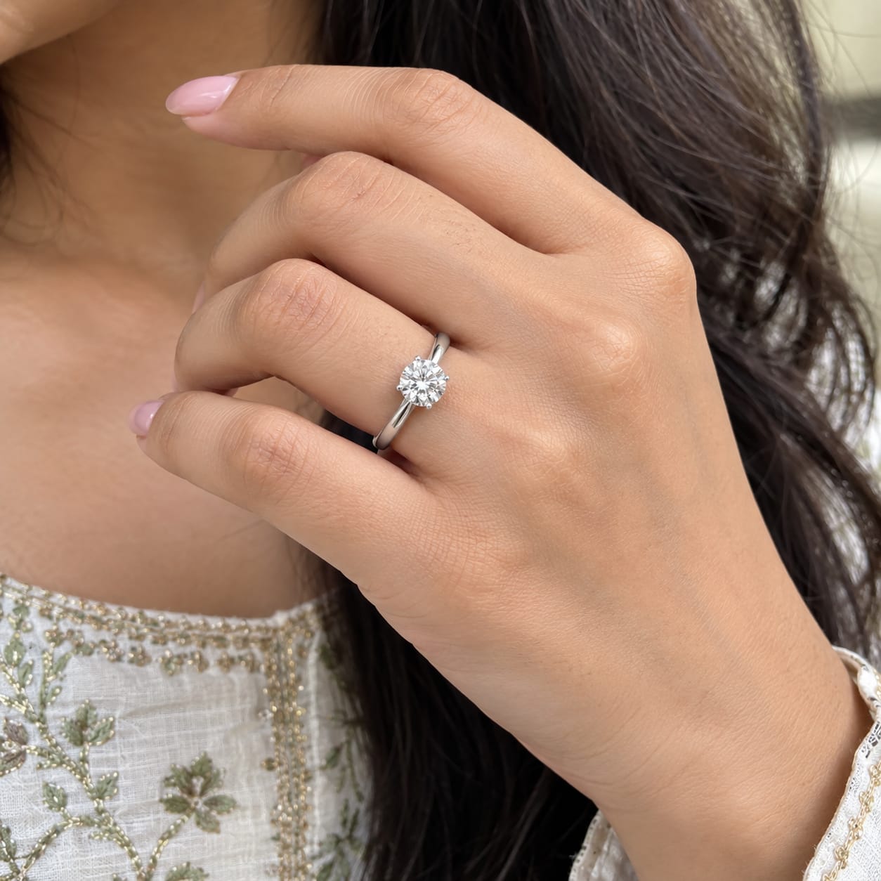 Round diamond Solitaire ring