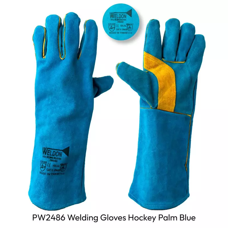 Leather Welding Gloves A+ Grade Hockey Palm Weldon