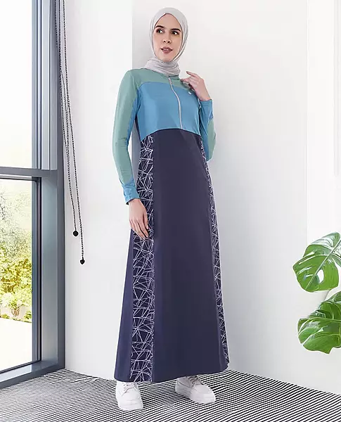 OCEANIC BREEZE COLOUR CONTRAST JILBAB