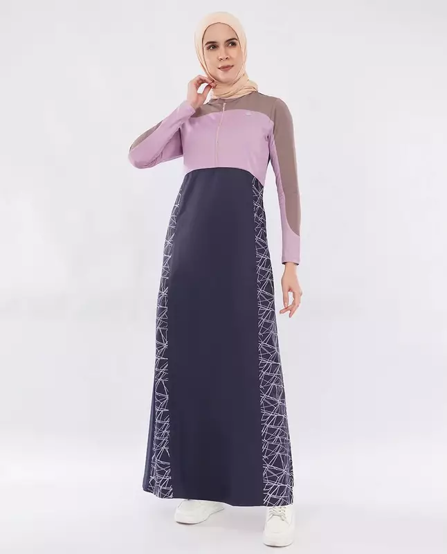 MAUVE STORY COLOUR CONTRAST JILBAB