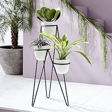 3 Tier Metal Plant Stand | Modern Indoor Flower Stand