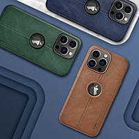 Leather Logo Cut Case