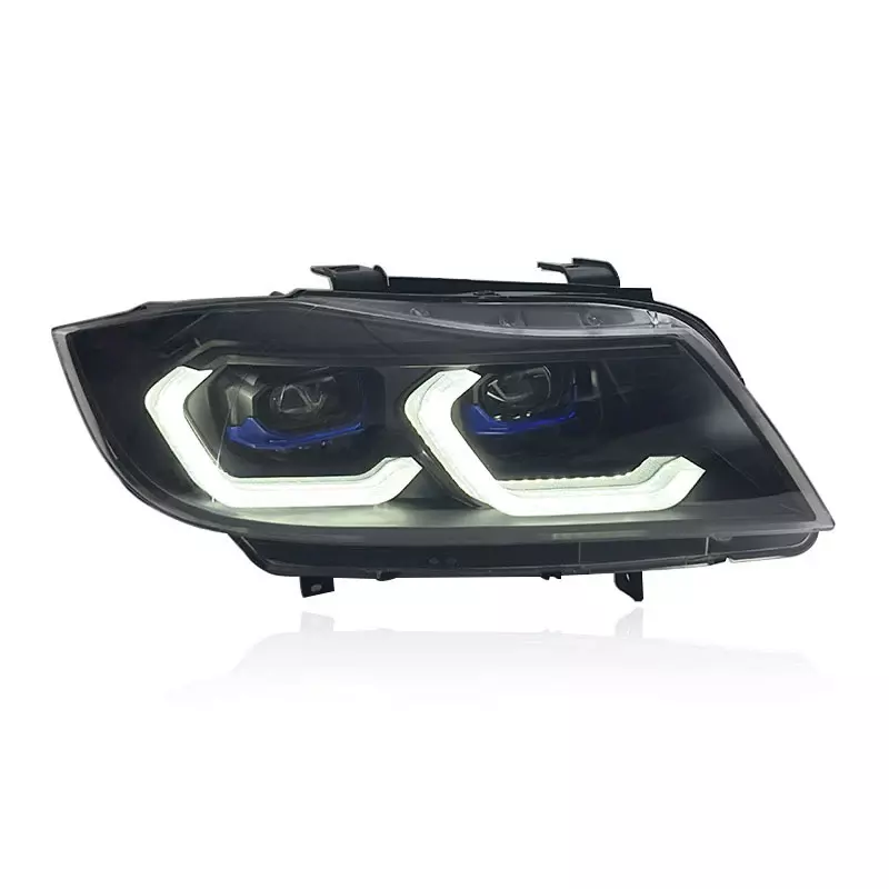 E90 3 Series Sedan Laser Style LED Headlights V2 w/ Startup Sequence (2005–2012)