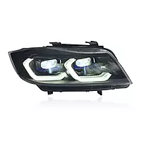 E90 3 Series Sedan Laser Style LED Headlights V2 w/ Startup Sequence (2005–2012)